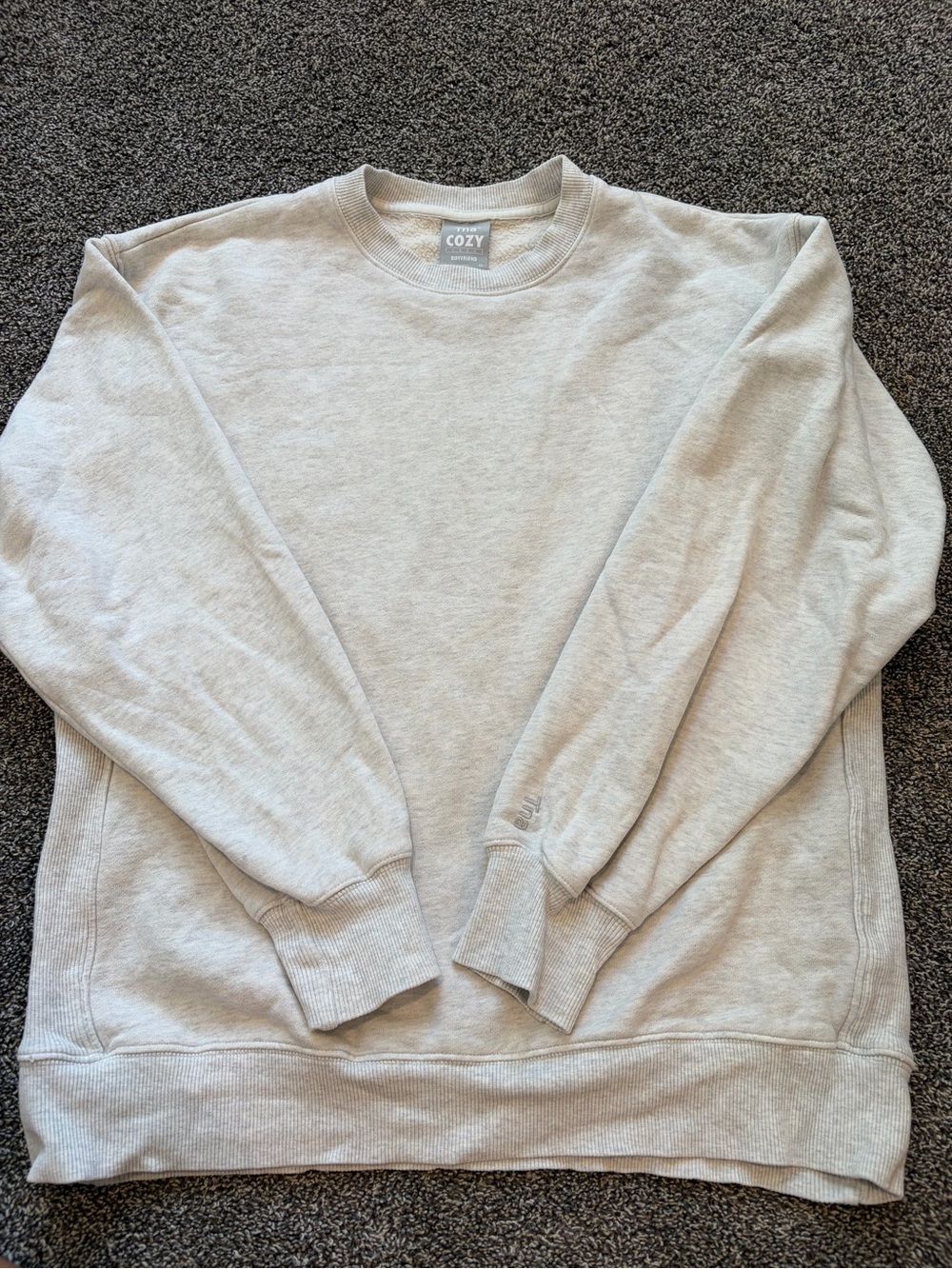 Aritzia Light Gray Crewneck Sweatshirt